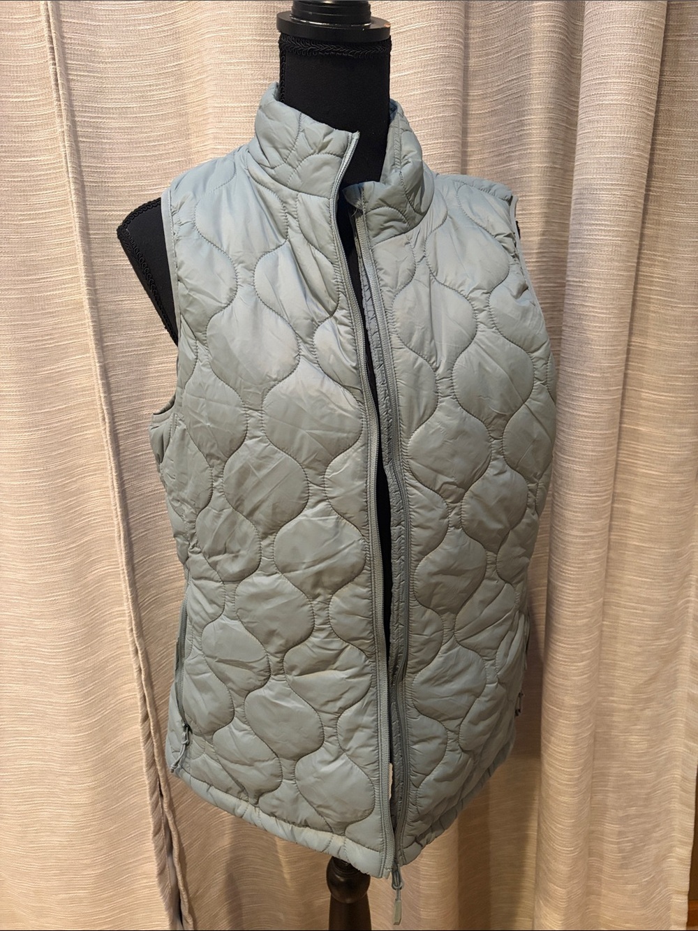 Eddie Bauer Quilted Pale Blue Women's Puffer Vest